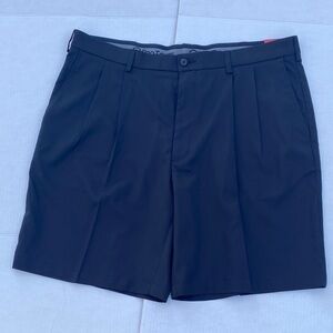 PRO TOUR 🖤Men's Black Flat-Front Tailored Shorts Size 38 🖤🖤